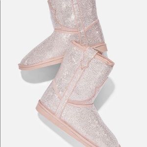 JustFab JJD Collection- Bubby Rhinestoned Fuzzie